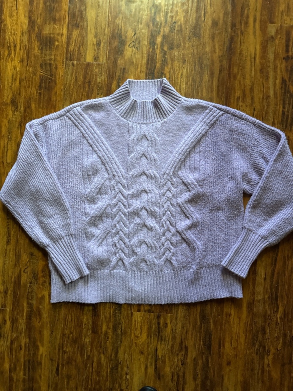 Vera Wang Mock Neck Sweater -Lavender